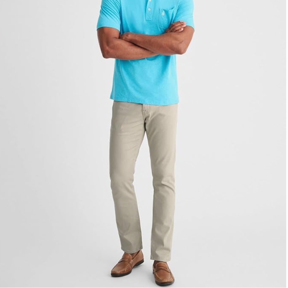 Johnnie-O Men's 5-Pocket Pant in Light Khaki